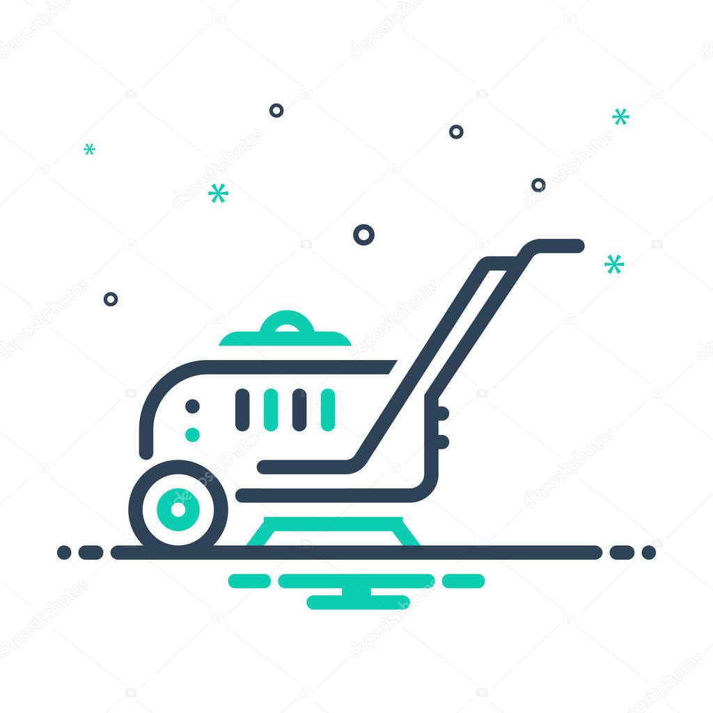Mix icon for cleaning machine