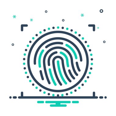 Parmak izi için simgeyi karıştır 