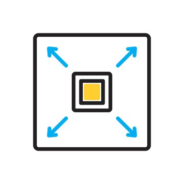 Kare için çok renkli simge