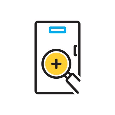 Arama için çok renkli simge 