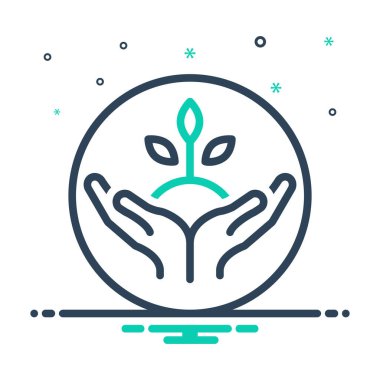 Doğa koruması için simgeyi karıştır