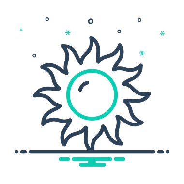 Güneş için simgeyi karıştır 