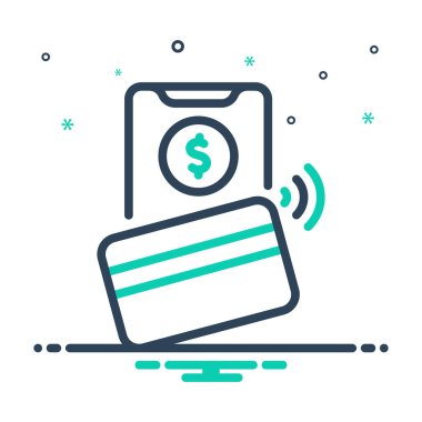 Temassız ödeme için karıştırma simgesi