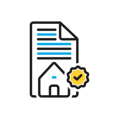 İzin için çok renkli simge 