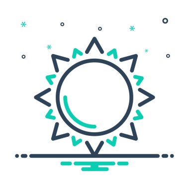 Güneş için simgeyi karıştır 