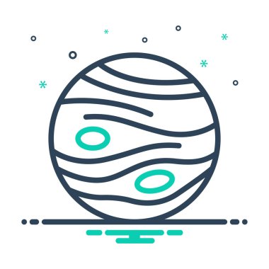 Jüpiter için karıştırma simgesi