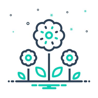 Çiçek için simgeyi karıştır 