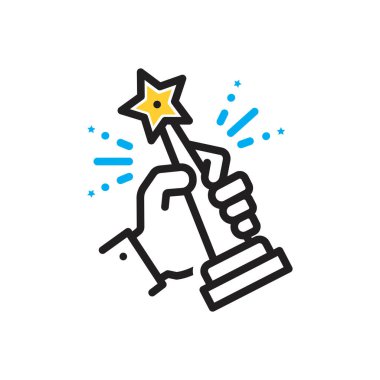 Kazanmak için çok renkli simge