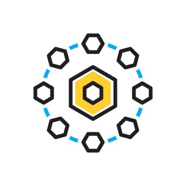 Kanal için çok renkli simge 