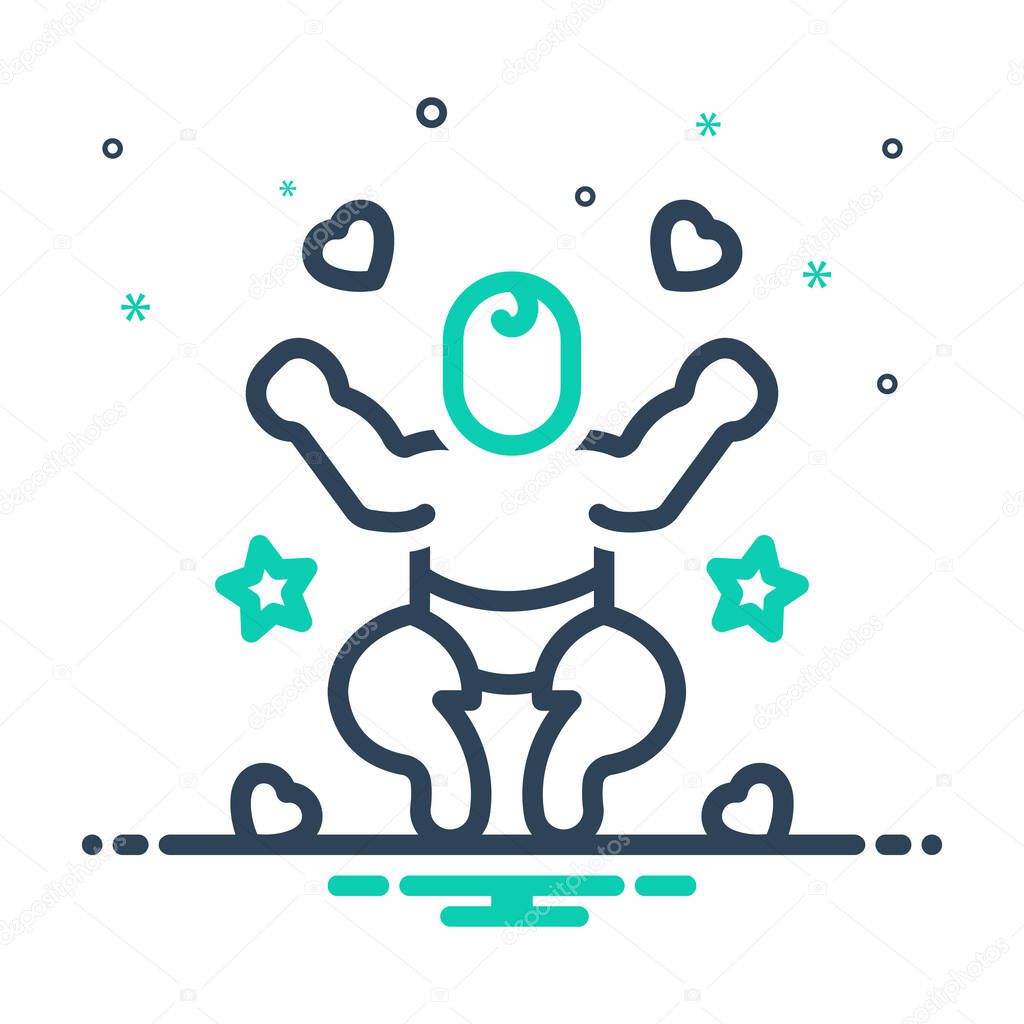 Mix icon for baby