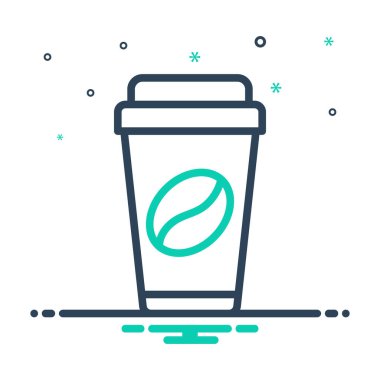 Kahve için simgeyi karıştır 