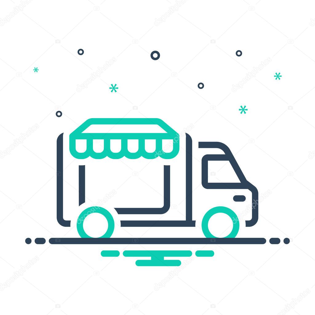 Mix icon for food truck