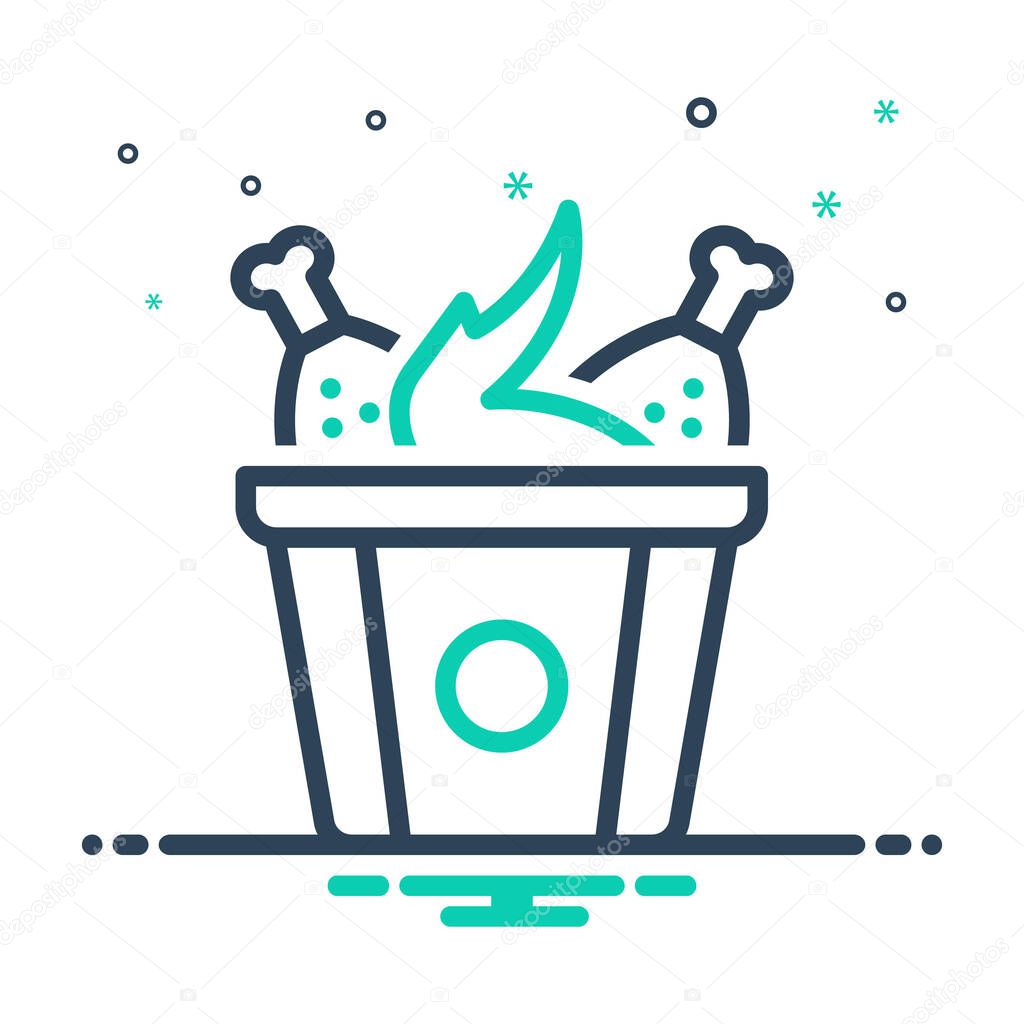 Mix icon for fried chicken