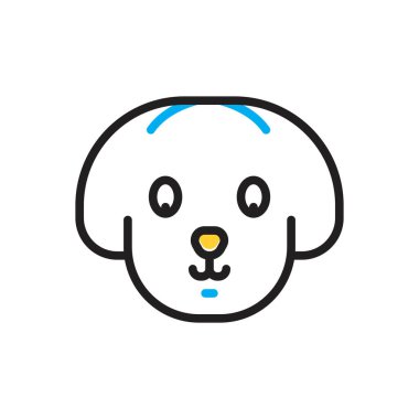 Evcil hayvan için çok renkli simge