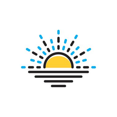 Ufuk için çoklu renk simgesi 