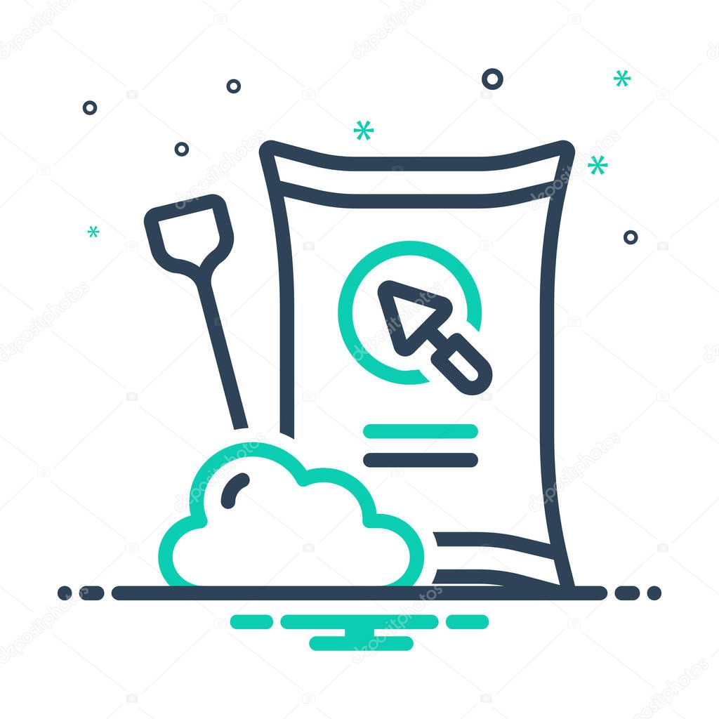 Mix icon for cement