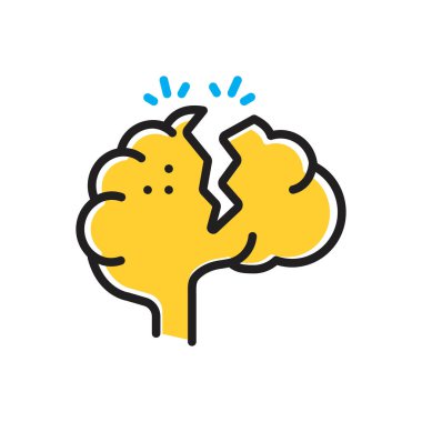 Ciddi için çok renkli simge