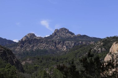 Korsika dağının zirvesi