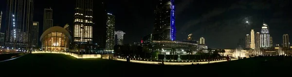 迪拜购物中心夜景 — 图库照片