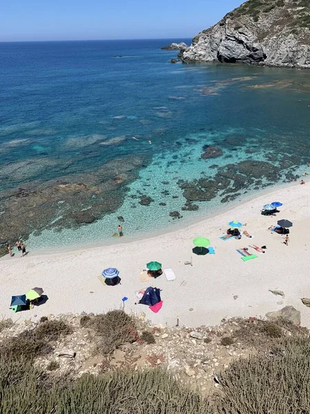 Beach Rena Majore Della Nurra Сардинія Італія — стокове фото