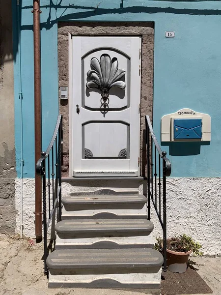 House Door Sardinia Italy — Stock Photo, Image