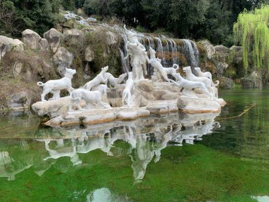 Royal Palace, Caserta, İtalya 'da Çeşme