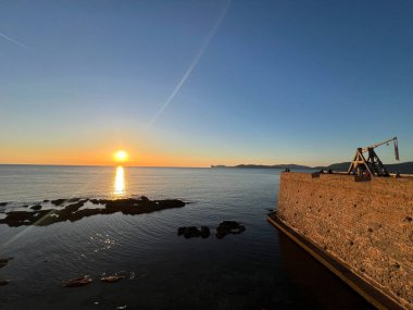 Alghero 'da gün batımı, Sardunya, İtalya
