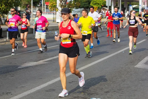 Skopje Oktober Över 000 Registrerade Löpare Deltar Skopje Maraton Den — Stockfoto