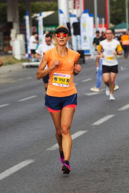 ÜSKÜP - Ekim 01: 10 binden fazla kayıtlı koşucu 01 Ekim 2023 'te Makedonya' nın Üsküp kentinde düzenlenen Üsküp Maratonuna katıldı.