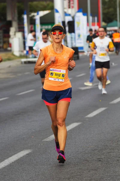 Skopje Octubre Más 000 Corredores Inscritos Participan Maratón Skopje Octubre — Foto de Stock