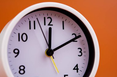 white alarm clock stop watch photo