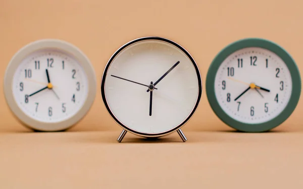 Sveglia Bellissimo Orologio Moderno Trova Sfondo Carta Time Clock Time — Foto Stock