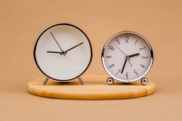 Sveglia Orologio Orario Ora Dell Appuntamento Puntualità Lavoro Con Tempo — Foto Stock