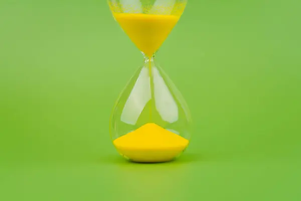 stock image Hourglass, colorful countdown, time limit, time concept and importance of spending time.