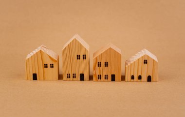 Konutlar ahşap evler ve apartmanlar, binalar ve dış dekorasyon İpotek ve Göçmenlik