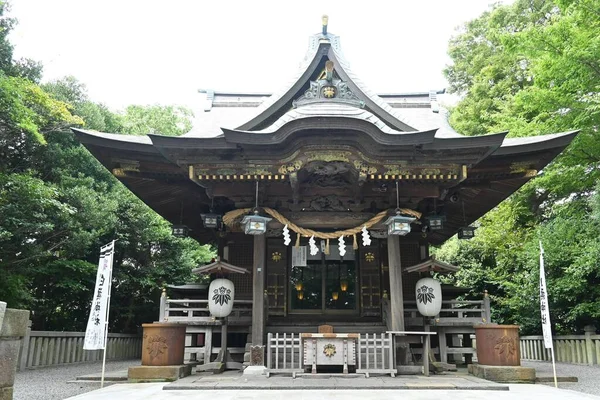 Het Heiligdom Shirahata Jinja Waar Japanse Krijgsheer Yoshitsune Minamoto Vastgelegd — Stockfoto