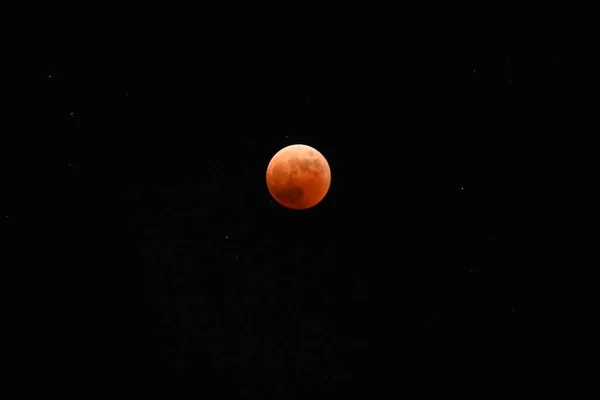 Uma Visão Eclipse Lunar Total Lua Novembro 2022 Japão Pela — Fotografia de Stock