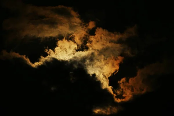 Ein Blick Auf Vollmond Und Wolken Hintergrundbild Des Mondes — Stockfoto