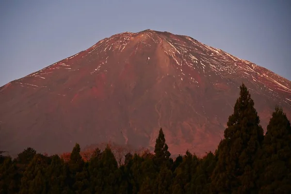 Ιαπωνικό Τουριστικό Αξιοθέατο Fuji Στα Τέλη Του Φθινοπώρου — Φωτογραφία Αρχείου