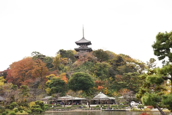 Ιαπωνικό Τουριστικό Αξιοθέατο Sankeien Garden Πόλη Γιοκοχάμα Επαρχία Καναγκάουα Ιαπωνία — Φωτογραφία Αρχείου