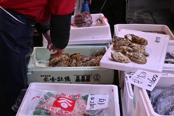 Morgonmarknad För Den Japanska Fiskmarknaden — Stockfoto
