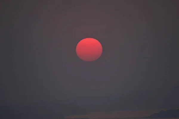 Захватывающий Вид Красивый Восход Солнца Естественный Материал — стоковое фото