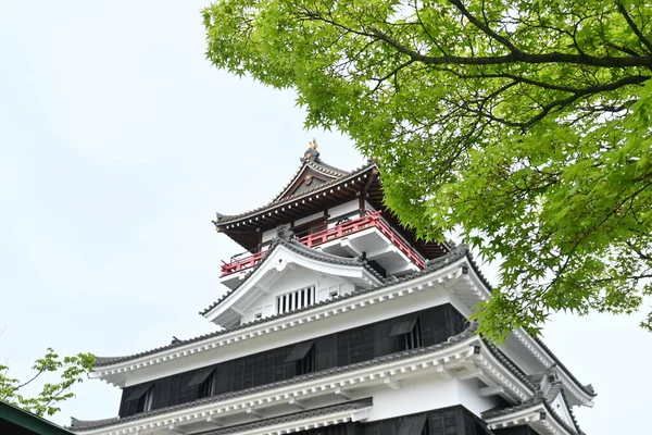 日本观光城堡之旅 清水城堡 座落在爱知县清水市 这座城堡是织田信长统一日本的起点 — 图库照片