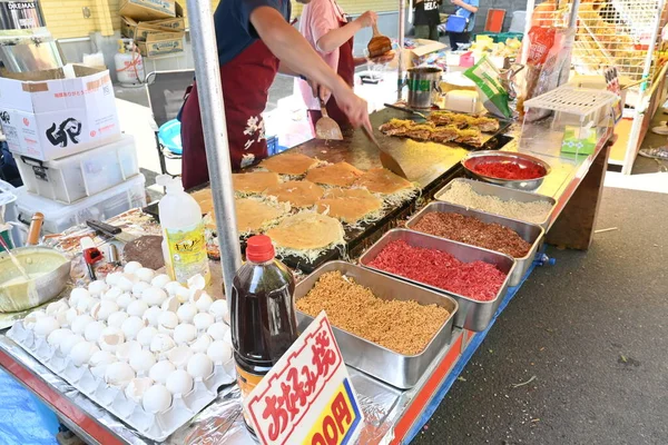 Pleasure Sightseeing Japan Summer Festival Stalls You Can Enjoy Eating — Stock Photo, Image