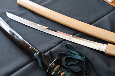 'Katana' (Japon kılıcı / samuray kılıcı), Japon samuray savaşçılarının uzun kılıcıdır. Japonya 'yı gezmek için arka plan materyali.