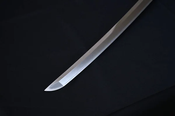日本剑 武士剑 Katana 是日本武士的长剑 日本观光背景资料 — 图库照片