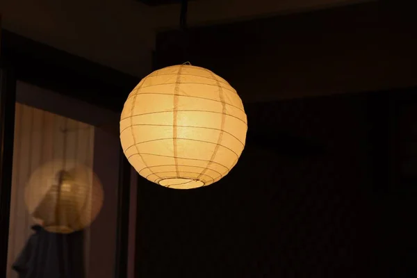 Japonská Tradiční Kultura Osvětlovací Zařízení Bambusové Práce Podkladový Materiál Poznávání — Stock fotografie