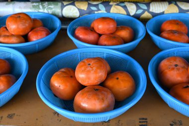 Japon hurması ekimi. Sonbahar malzemelerinin tadı.