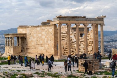 The Parthenon Gallery on the third floor of the Acropolis Museum which has been specially designed to accommodate the sculptures of the Parthenon Temple