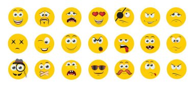 Fashion patch badges with lips, hearts, speech bubbles and other elements. Vector illustration set of stickers, pins, patches in cartoon 80s-90s comic style.